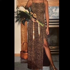 Beauty leopard print dress